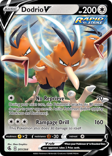 201/264 - Dodrio V - [Rare Holo V]