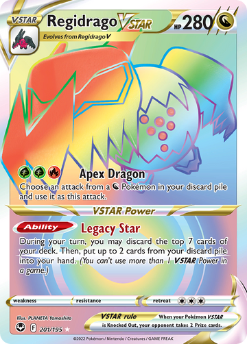 201/195 - Regidrago VSTAR - [Rare Rainbow]