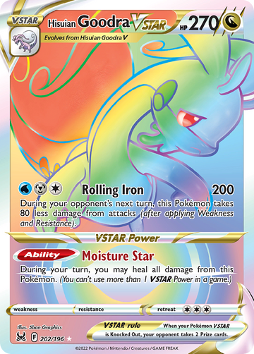 202/196 - Hisuian Goodra VSTAR - [Rare Rainbow]