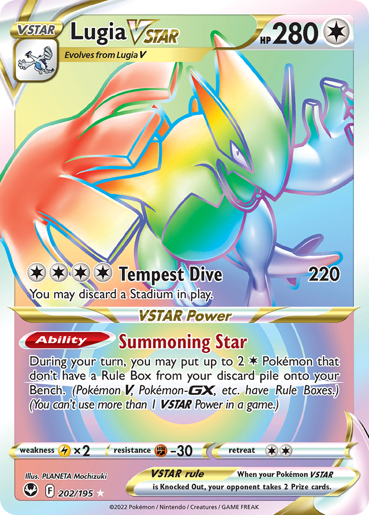 202/195 - Lugia VSTAR - [Rare Rainbow]