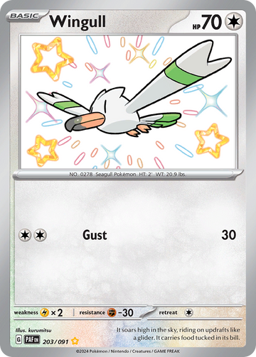 203/091 - Wingull - [Shiny Rare]