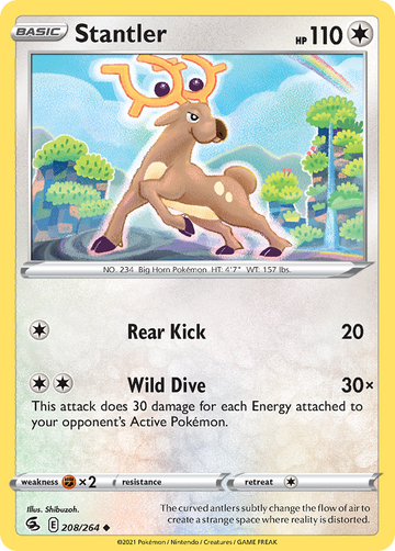 Pokémonkaart 208/264 - Stantler - Fusion Strike - [Uncommon]