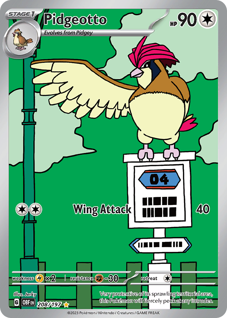 208/197 - Pidgeotto - [Illustration Rare]