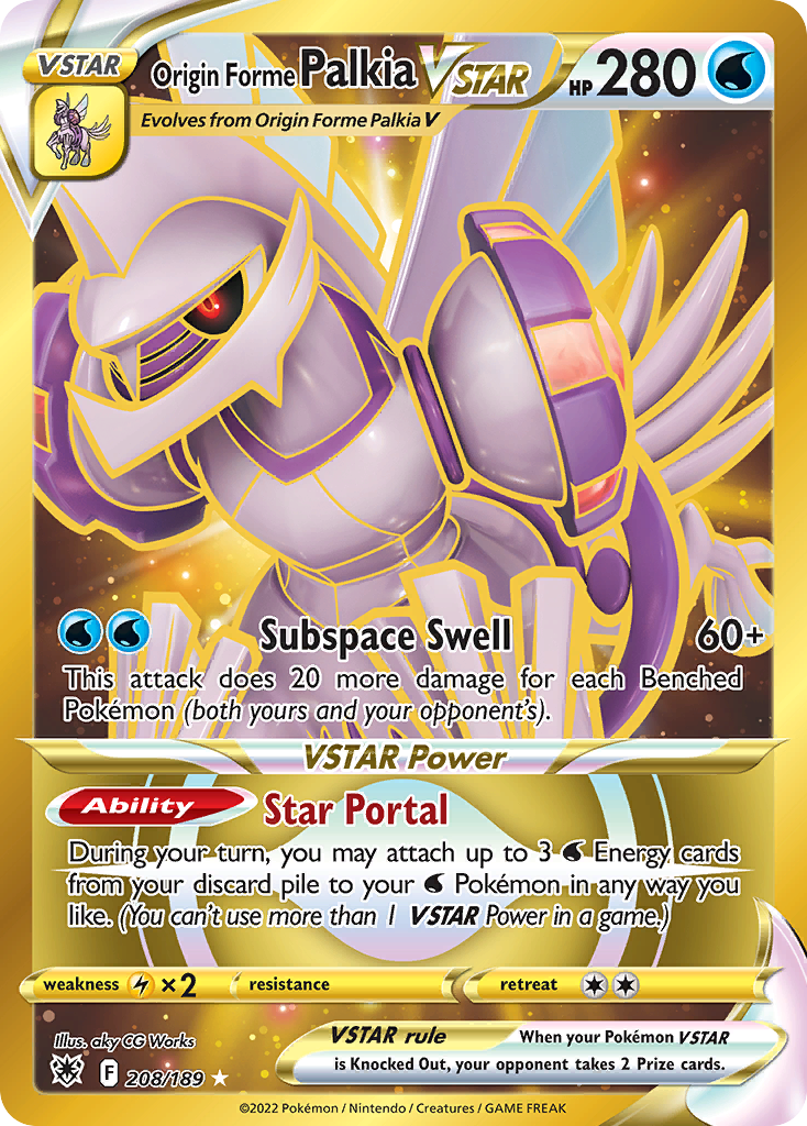 208/189 - Origin Forme Palkia VSTAR - [Rare Secret]