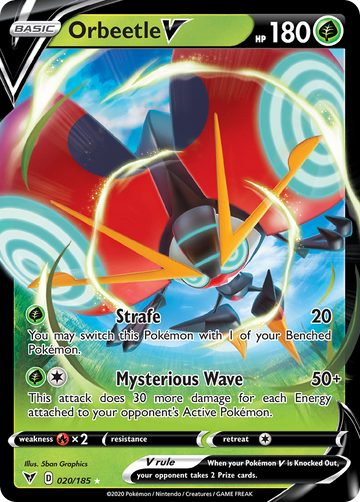 020/185 - Orbeetle V - [Rare Holo V]