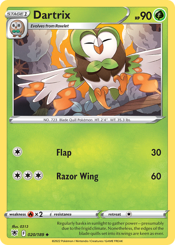 020/189 - Dartrix - [Uncommon]