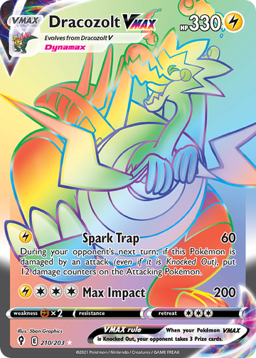 210/203 - Dracozolt VMAX - [Rare Rainbow]