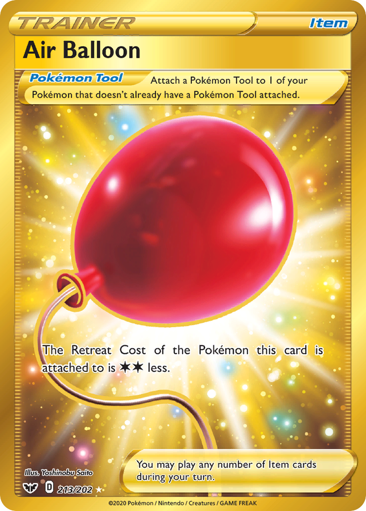 Pokémonkaart 213/202 - Air Balloon - Sword & Shield - [Rare Secret]