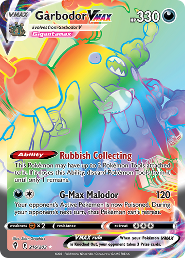 216/203 - Garbodor VMAX - [Rare Rainbow]