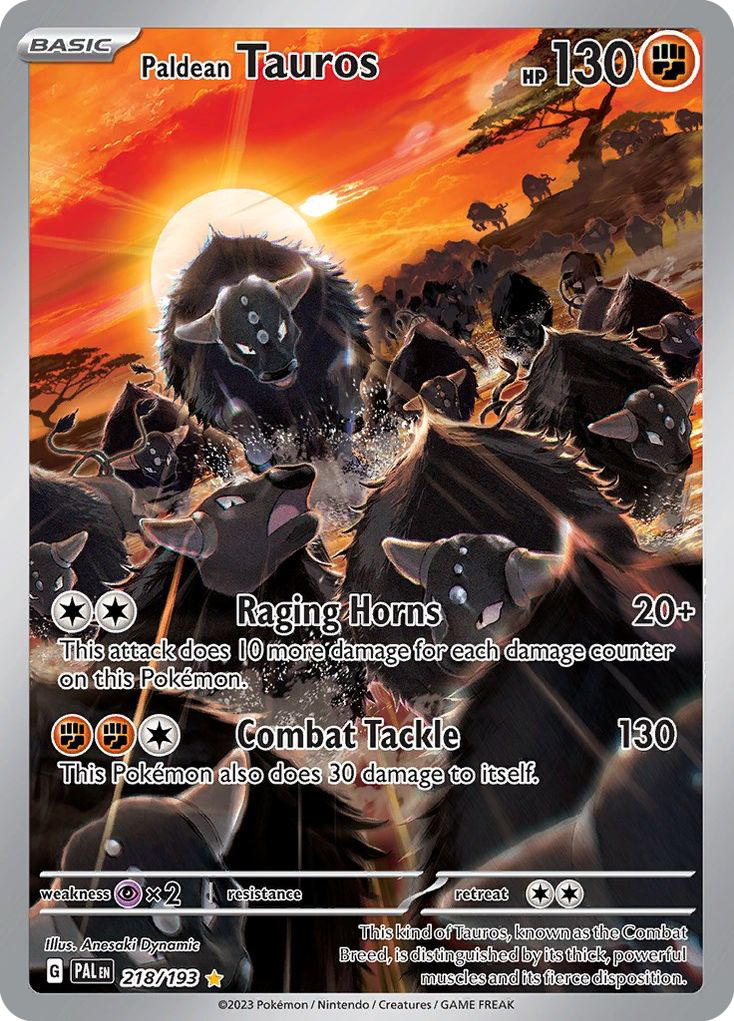 218/193 - Paldean Tauros - [Illustration Rare]