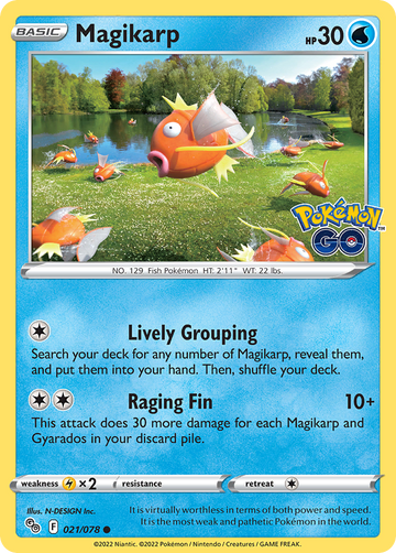 021/078 - Magikarp - Reverse Holo - (Common]