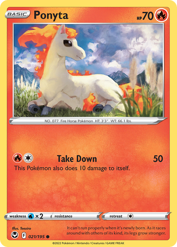 021/195 - Ponyta - [Common] - Reverse Holo