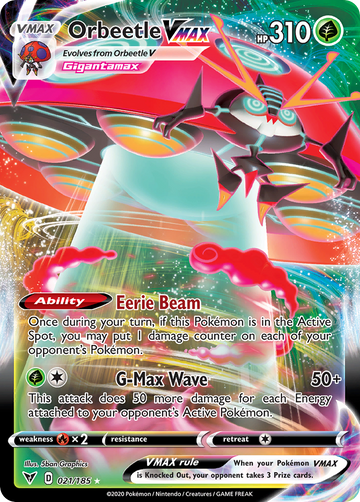 021/185 - Orbeetle VMAX - [Rare Holo VMAX]