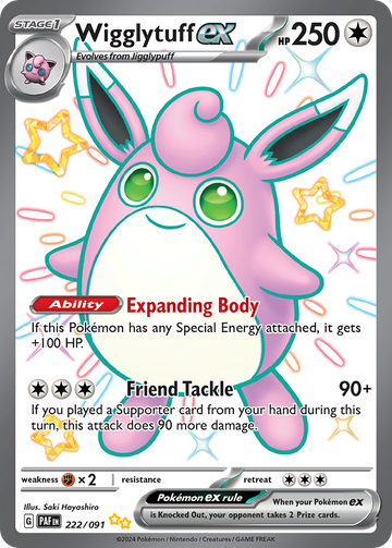 222/091 - Wigglytuff ex - [Shiny Ultra Rare]