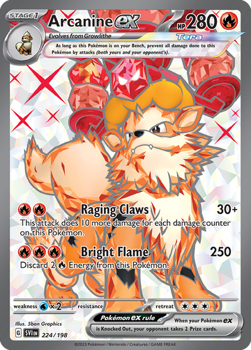 224/198 - Arcanine ex - [Ultra Rare]