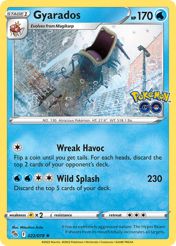 022/078 - Gyarados - Reverse Holo - (Rare Holo]