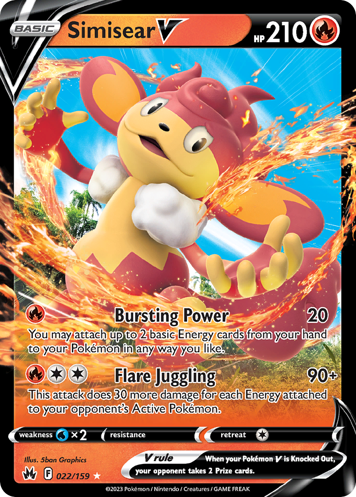 022/159 - Simisear V - [Rare Holo V]