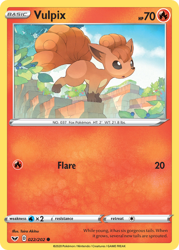 022/202 - Vulpix - [Common] - Reverse Holo