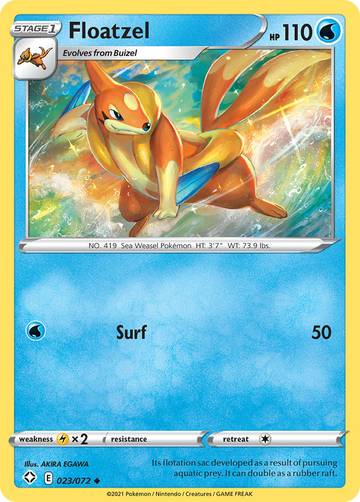 023/072 - Floatzel - Reverse Holo - [Uncommon]