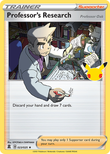 023/025 - Professor’s Research (Professor Oak) - [Rare Holo]