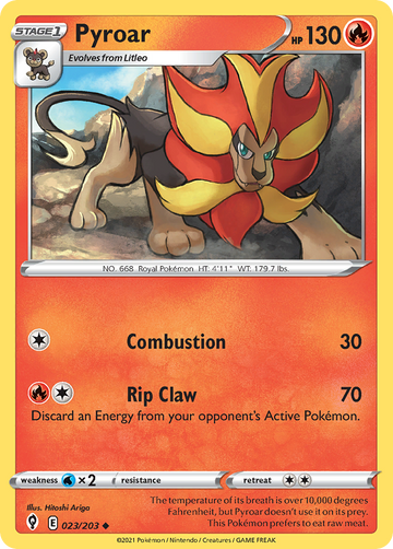 023/203 - Pyroar - Reverse Holo - [Uncommon]