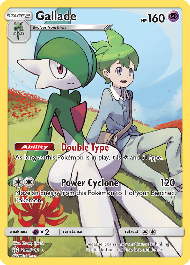 Pokémonkaart 244/236 - Gallade - Cosmic Eclipse - [Rare Secret]