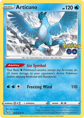 024/078 - Articuno - Rare - Reverse Holo