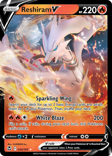 024/195 - Reshiram V - [Rare Holo V]