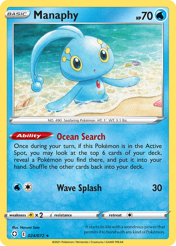 024/072 - Manaphy - [Rare]