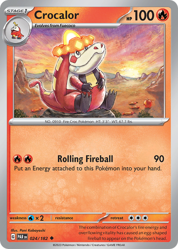 024/182 - Crocalor - [Uncommon] - Reverse Holo