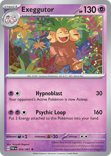 024/091 - Exeggutor - [Rare] - [Reverse Holo]