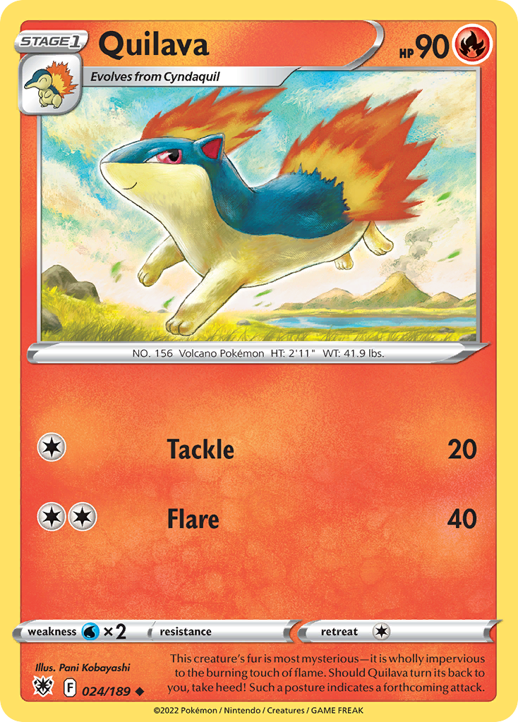 024/189 - Quilava - Reverse Holo - [Uncommon]