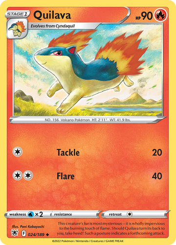 024/189 - Quilava - Reverse Holo - [Uncommon]