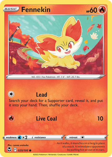 025/195 - Fennekin - [Common] - Reverse Holo