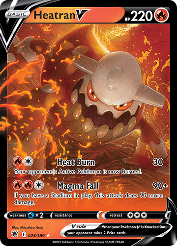 025/189 - Heatran V - [Rare Holo V]