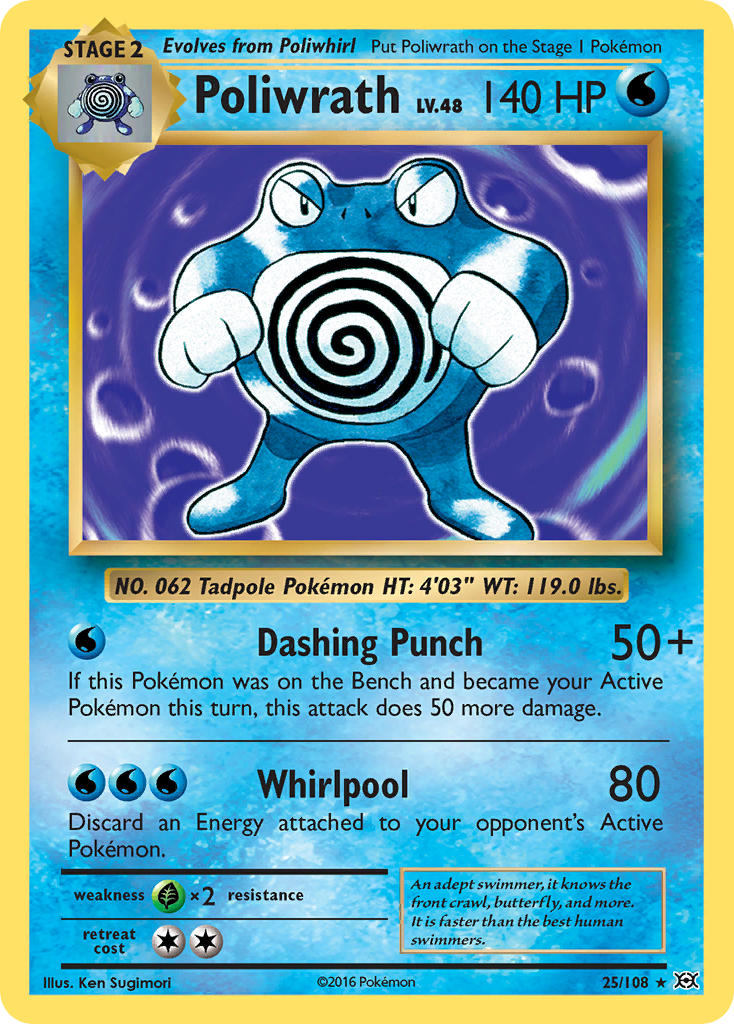 25/108 - Poliwrath - [Rare Holo]
