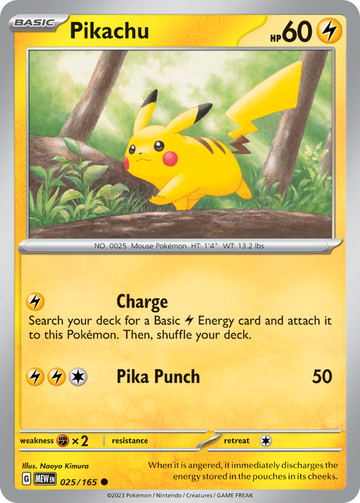 025/165 - Pikachu - [Common] - Reverse Holo