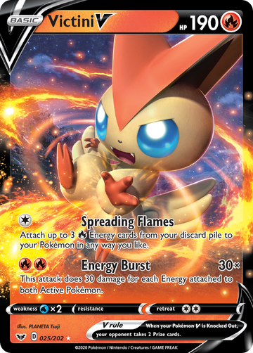 025/202 - Victini V - [Rare Holo V]