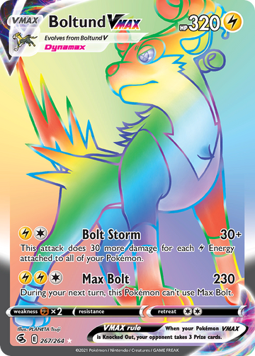 267/264 - Boltund VMAX - [Rare Rainbow]