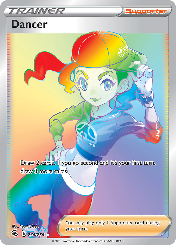 Pokémonkaart 274/264 - Dancer - Fusion Strike - [Rare Rainbow]