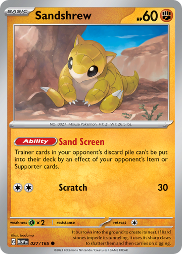 027/165 - Sandshrew - [Common]