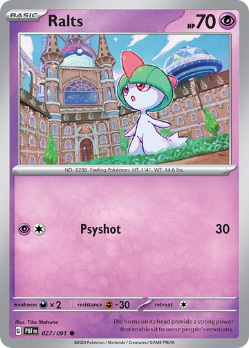 027/091 - Ralts - [Common] - [Reverse Holo]