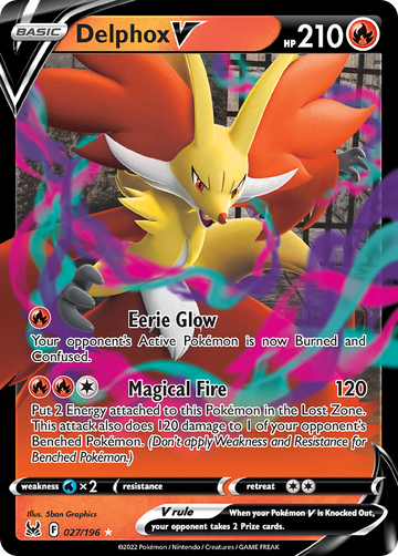 027/196 - Delphox V - [Rare Holo V]