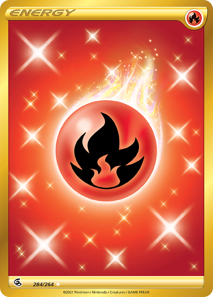 Pokémonkaart 284/264 - Fire Energy - Fusion Strike - [Rare Secret]