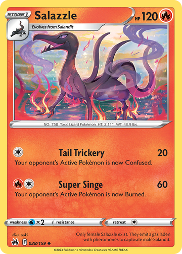 028/159 - Salazzle - [Uncommon] - Reverse Holo