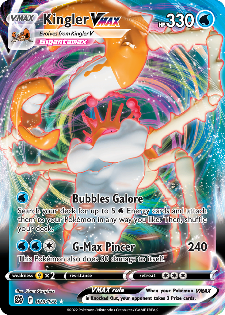 029/172 - Kingler VMAX - [Rare Holo VMAX]