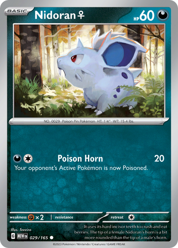 029/165 - Nidoran♀ - [Common] - Reverse Holo