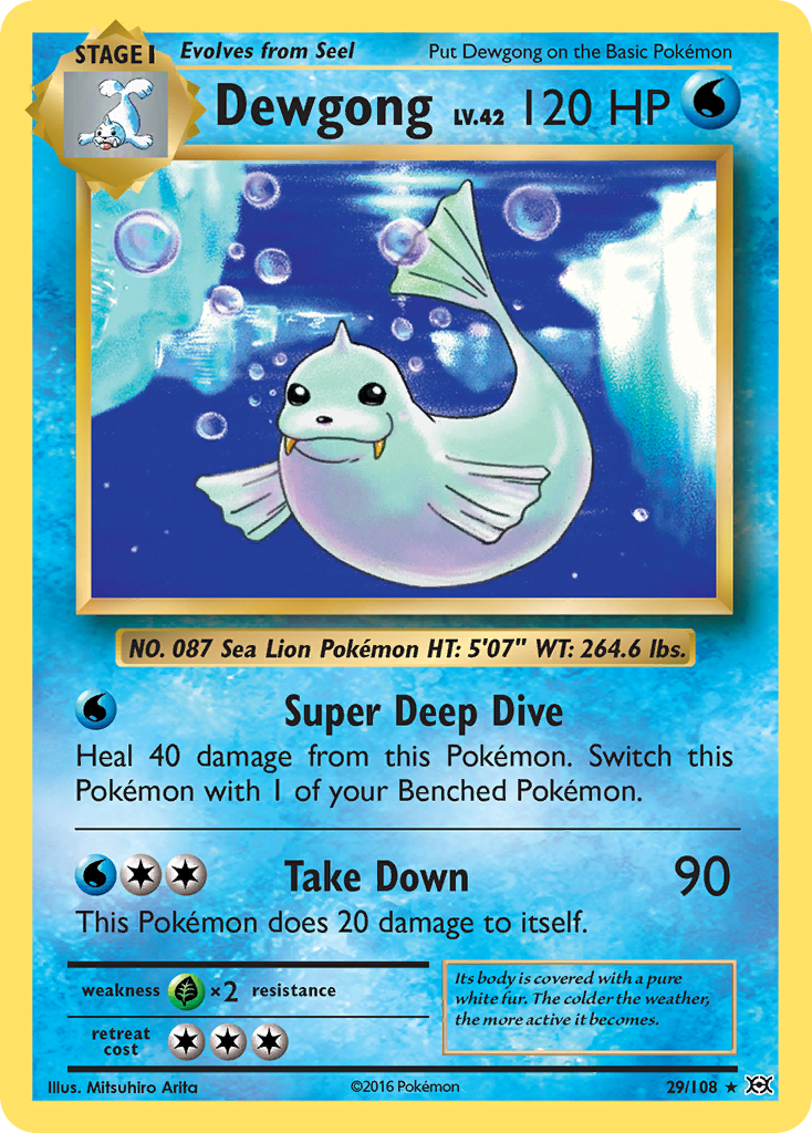 29/108 - Dewgong - [Rare]
