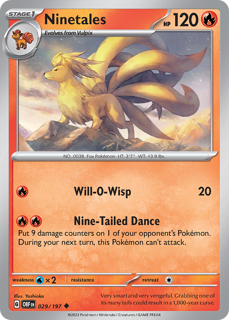 029/197 - Ninetales - [Uncommon] - Reverse Holo