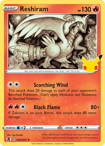 002/025 - Reshiram - [Rare]